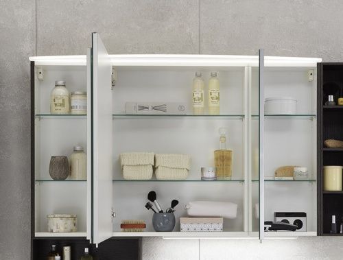 Зеркало-шкаф Marlin 3040city SAOE12(490) 120х70 подвесной цвет серый - фото 2