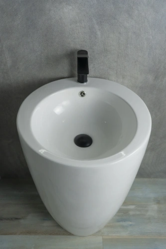 Раковина керамическая Gid Autonomo 81106 50х50 напольная цвет белый 1 отверстие под смеситель - фото 5