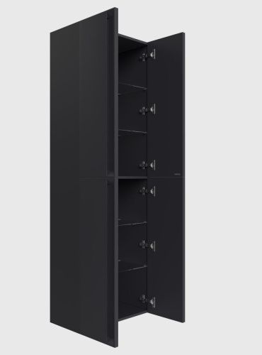 Шкаф-пенал Allen Brau Eclipse 2.0 1.E1006.AM 2.0 60х180 подвесной цвет черный - фото 2