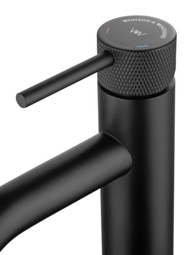 Смеситель Wonzon & Woghand WW-H1061-MB на раковину черный - фото 4