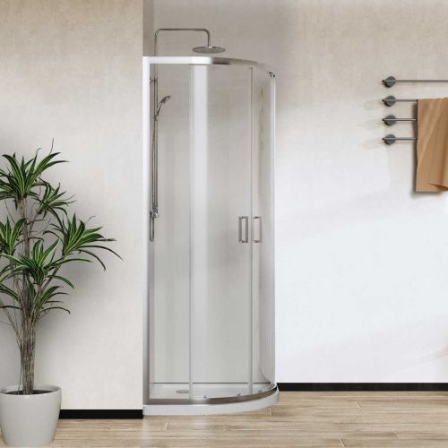 Душевой уголок Vincea City VSQ-5CT900CL 90х90 стекло прозрачное профиль хром без поддона - фото 4