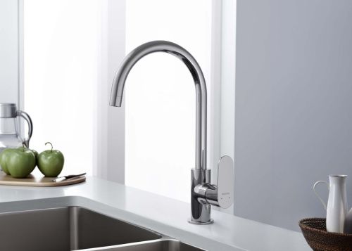 Смеситель для кухни Aquatek ОБЕРОН AQ1282CR на мойку хром - фото 3