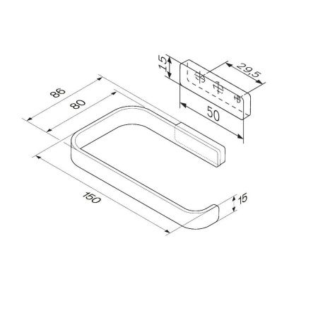 Бумагодержатель Am.Pm Func A8F34122