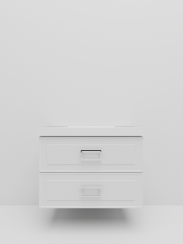 Тумба с раковиной La Fenice Cubo TWIN NFNC-01-CUB-B-80-2-3-80 80х50 подвесная цвет белый - фото 4