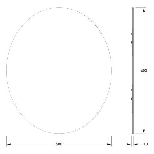 Зеркало Evoform Primary BY 0029 50х60 подвесное - фото 2