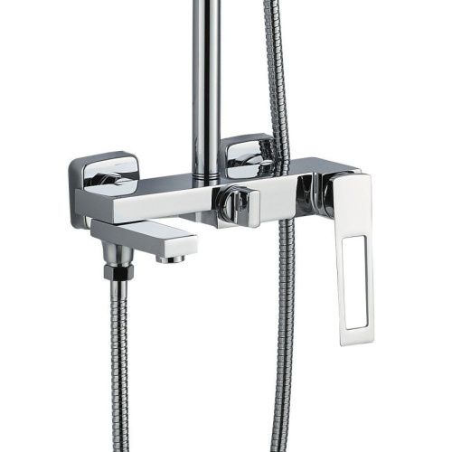 Душевая стойка Haiba HB24817 настенная цвет хром - фото 3