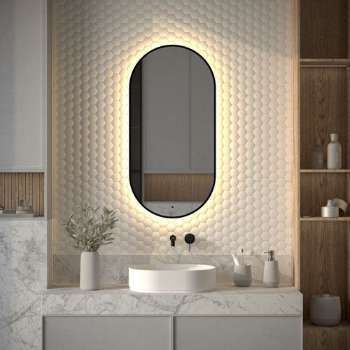 Зеркало с подсветкой Defesto AURA DF 2934R 50х100 подвесное - фото 3