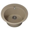 Кухонная мойка Uperwood Quartz Premium UPD-01 3910202101 50х50 цвет бежевый поверхность матовая