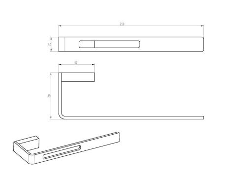 Полотенцедержатель Boheme Q 10945-SGM - фото 2
