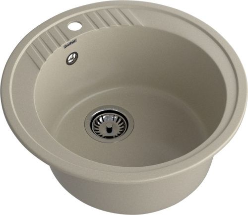 Кухонная мойка Granfest Rondo R-520 топаз 50х50 цвет серый поверхность матовая - фото 2