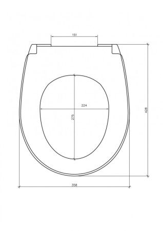 Крышка сиденье для унитаза Santek Бореаль 1WH302050