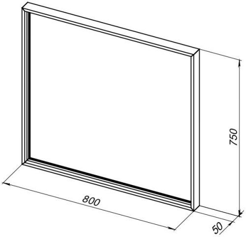 Зеркало с подсветкой De Aqua Алюминиум 00261709 80х80 подвесное - фото 4