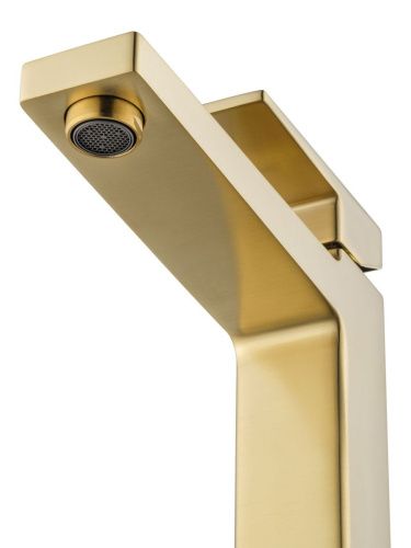 Смеситель для раковины Wonzon & Woghand Cube 2.0 WW-88019068-BG на столешницу золото - фото 3