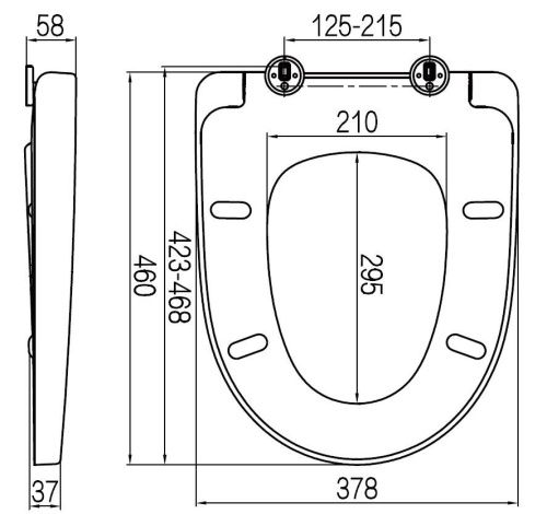 Крышка сиденье Am.Pm C117852WH - фото 3