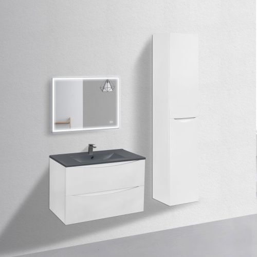 Тумба под раковину Vincea Mia VMC-2MC750GW 80х50 подвесная цвет белый - фото 4