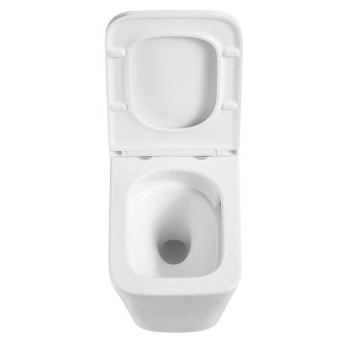 Унитаз подвесной Grossman Торнадо GR-4441SQ белый с сиденьем микролифт безободковый смыв торнадо - фото 5