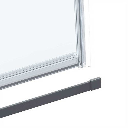 Душевая дверь Vincea Como Soft VDS-1CS130CLGM 130х195 стекло прозрачное профиль вороненая сталь - фото 3