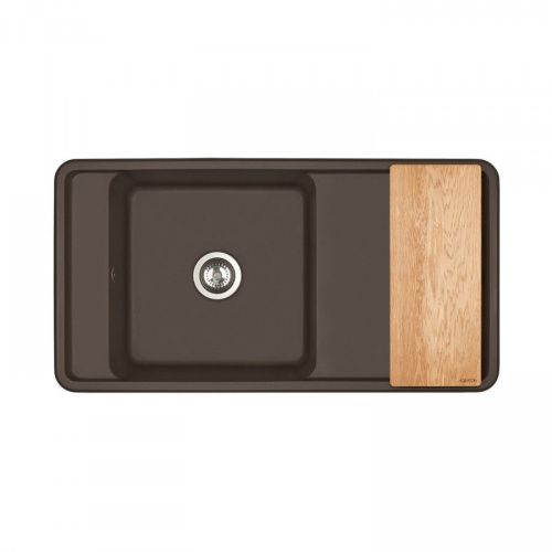 Кухонная мойка Aquaton Беллис 1A725132BS280 95х50 цвет коричневый - фото 4