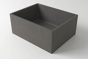 Раковина из искусственного камня Holbi HALLEY 2.02.012.44.4 50х40 встраиваемая цвет серый