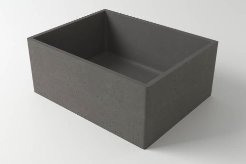 Раковина из искусственного камня Holbi HALLEY 2.02.012.44.4 50х40 встраиваемая цвет серый