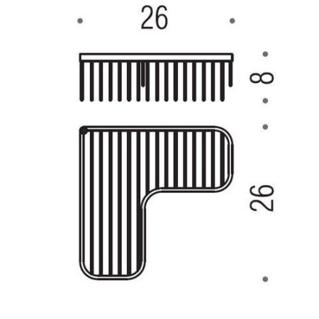 Полка Colombo Angolari B9611.CR