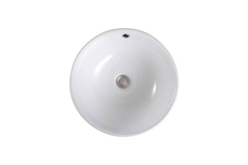 Раковина из сантехнического фарфора Aquatek AQ5354-00 40х40 накладная цвет белый без отверстий под смеситель - фото 2