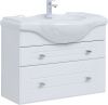 Тумба под раковину Aquanet Рондо 00304289 90х30 подвесная цвет белый