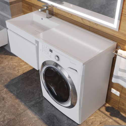 Тумба с раковиной Uperwood Magenta 51930205153 120х50 цвет белый - фото 5