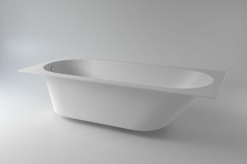 Ванна из искусственного камня Holbi ORION 1.01.007.11.1 170х75 встраиваемая прямоугольная с ножками