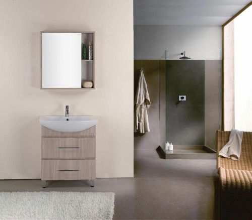 Тумба под раковину Onika Дельта 107032 70х30 напольная цвет бежевый - фото 2