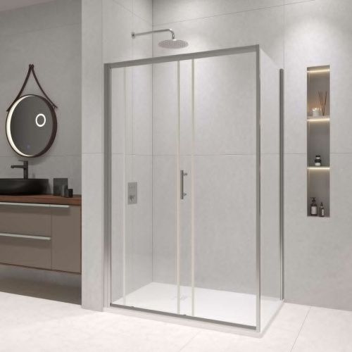 Душевой уголок RGW Passage 020814584-11 140х80 стекло прозрачное профиль хром без поддона - фото 2