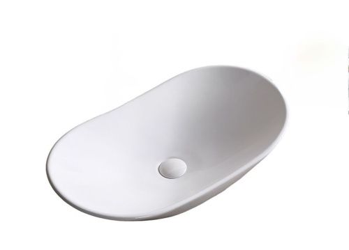 Раковина из сантехнического фарфора Cerutti SPA CR7031B 60х40 накладная цвет белый без отверстий под смеситель - фото 3