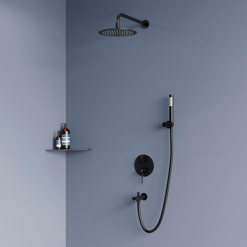 Душевая система RGW Shower Panels 511408521-04 встраиваемая в стену цвет черный - фото 2
