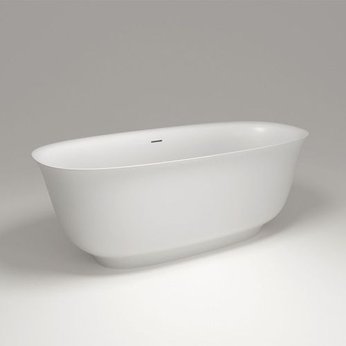 Ванна из искусственного камня Plumberia Selection Seta SETA 170BO 170х75 отдельностоящая овальная с ножками - фото 3