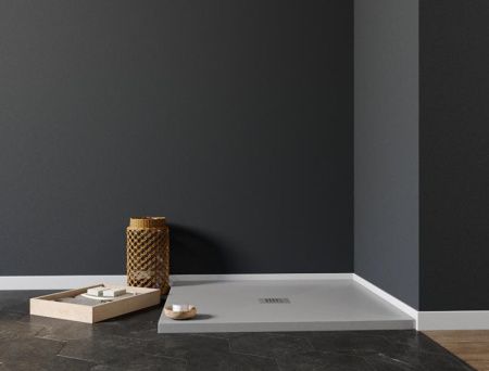 Душевой поддон из искусственного камня Aquanet Pleasure 00258874 90х90 серый без каркаса