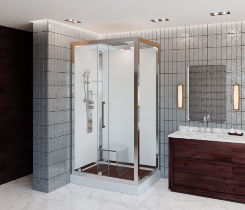 Душевая кабина AvaCan Z120EL 120х90 прямоугольная с крышей ориентация универсальная - фото 3