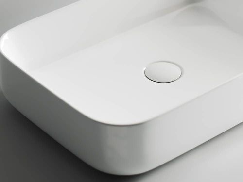 Раковина из сантехнического фарфора Ceramica Nova ELEMENT CN5004 60х40 накладная цвет белый без отверстий под смеситель - фото 4
