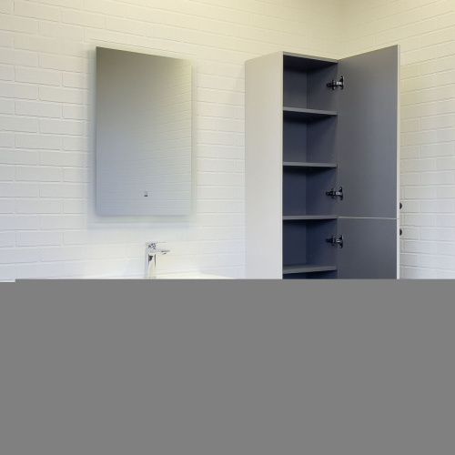 Тумба с раковиной Comforty Ереван 00-00017879CF 60х50 подвесная цвет серый - фото 5