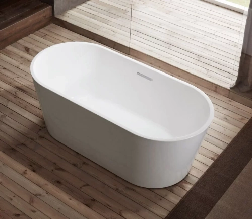Ванна акриловая Arrow A1702TQU1 170х80 отдельностоящая овальная с ножками - фото 2