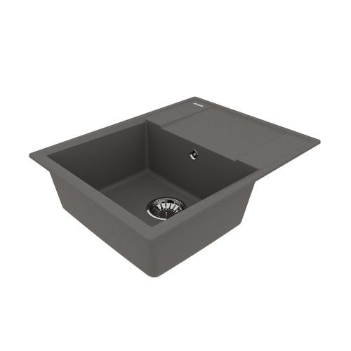 Кухонная мойка LeMark Imandra 640 9910023 65х50 цвет серый поверхность матовая - фото 2