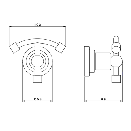 Крючок Nicolazzi Monte Croce 1481CR27