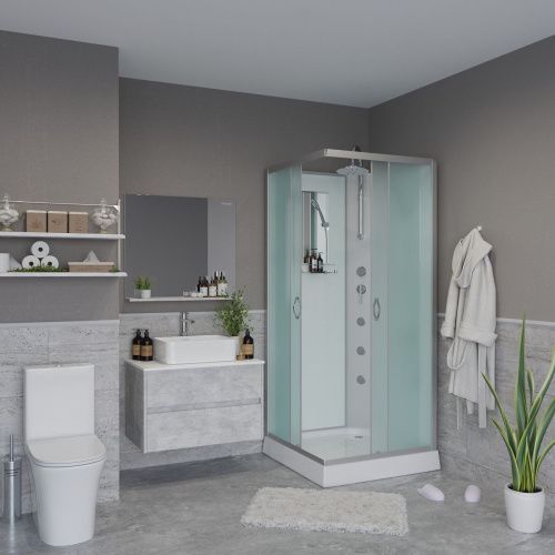 Душевая кабина Niagara Classic 11011423BKTG 90х90 квадратная без крыши ориентация универсальная - фото 3