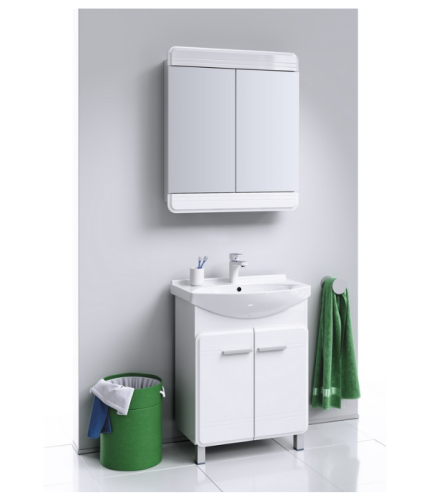 Зеркало-шкаф Aqwella Y Kor.04.06 60х90 подвесной цвет белый - фото 3