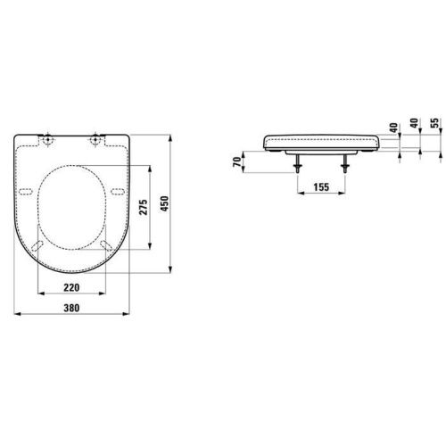 Крышка сиденье для унитаза Laufen Pro 8.9195.1.300.003.1 - фото 2