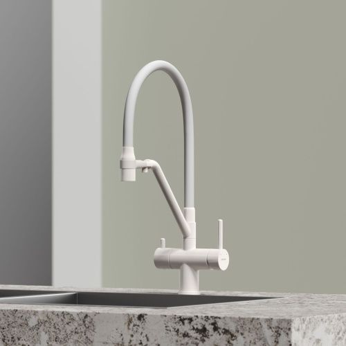 Смеситель для кухни Sancos Dora SC4003MW на мойку белый - фото 2