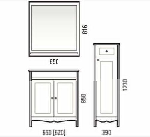 Зеркало Corozo Блюз SD-00000002 70х80 - фото 2