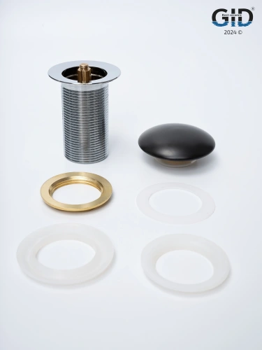 Донный клапан Gid Minucia 74402K черный - фото 5