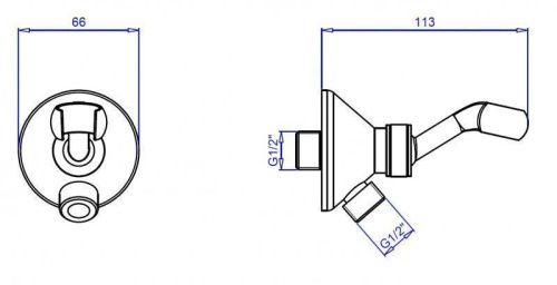 Шланговое подключение Cezares CZR CZR-U-AI-C-03/24 - фото 2