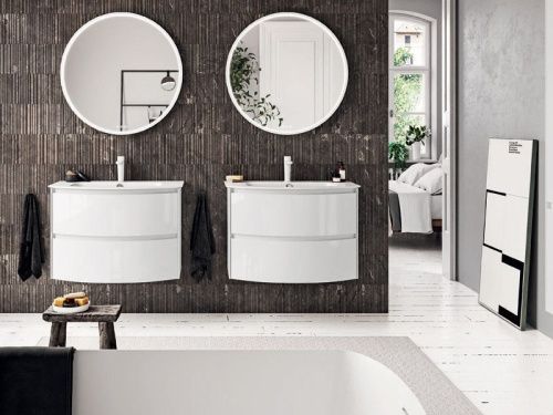 Тумба под раковину Berloni Bagno WARBS2CHD4C 101 80х50 подвесная цвет белый