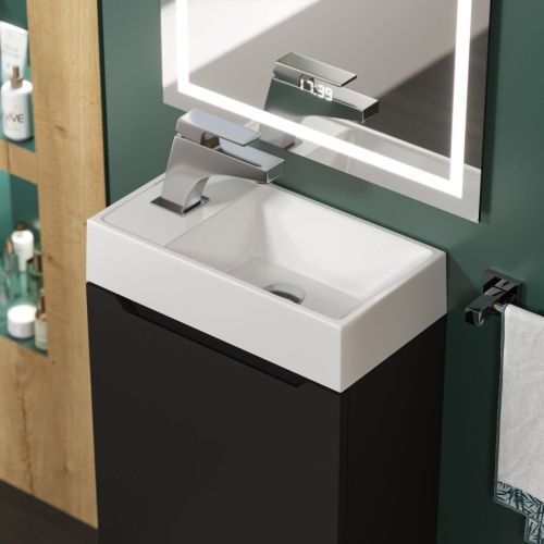 Раковина из искусственного камня Uperwood Classic New 2911020334 40х20 полувстраиваемая цвет белый - фото 2